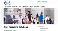 Desktop Screenshot of carr-recruiting.com