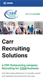 Mobile Screenshot of carr-recruiting.com