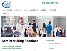 Tablet Screenshot of carr-recruiting.com